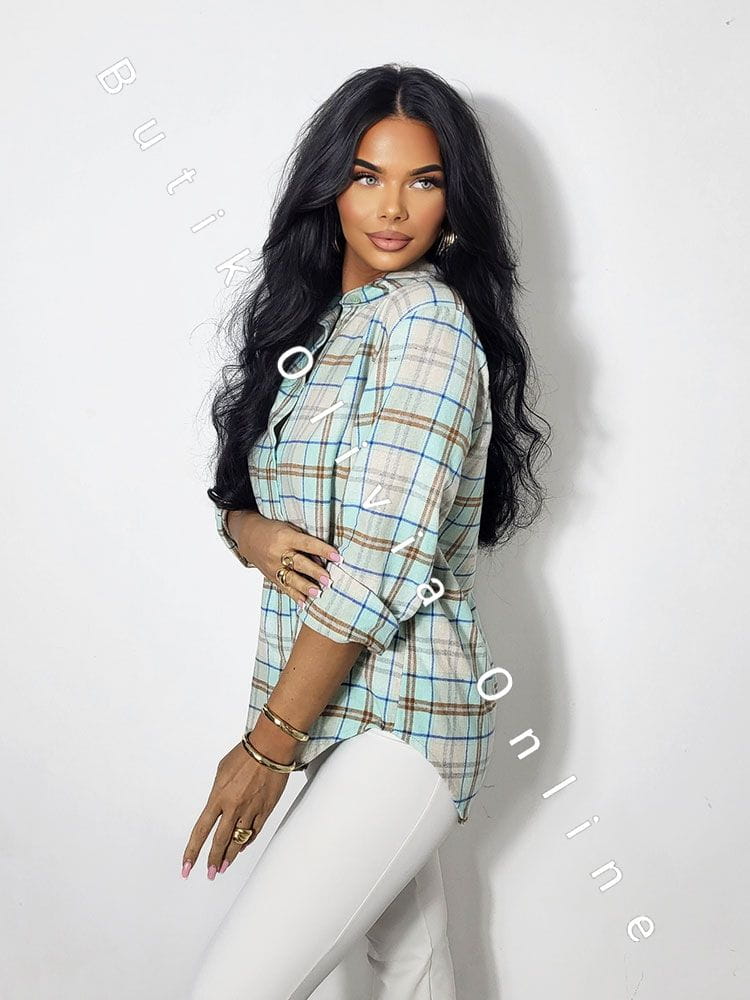 damen-karobluse-spring-mint