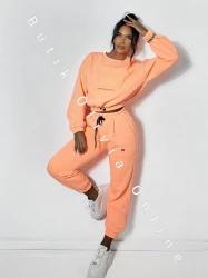 Trainingsanzug Sweatshirt + Hose KORONA – Neonorange