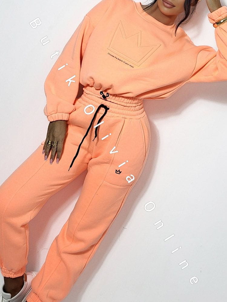 trainingsanzug-sweatshirt-hose-korona-neonorange