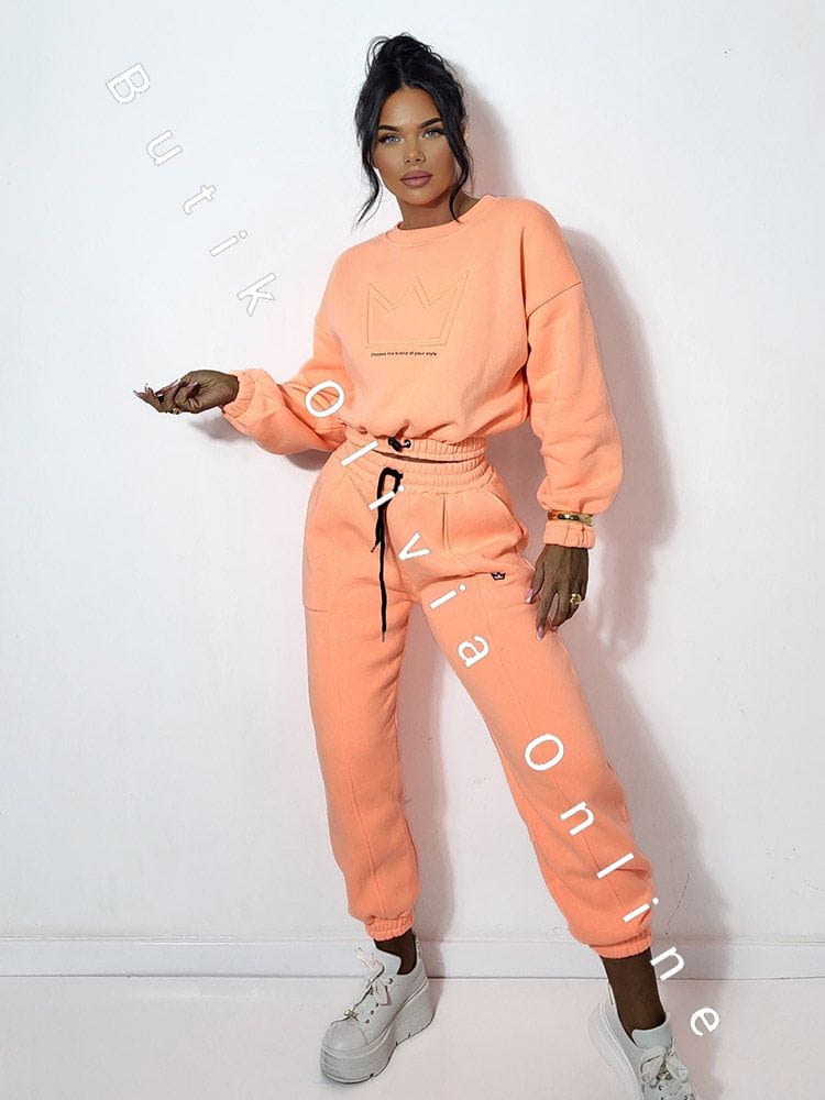 trainingsanzug-sweatshirt-hose-korona-neonorange