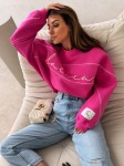 Sweatshirt LA COCA AURA – Dunkelrosa