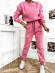 Gefütterter Loungewear-Set KRONE – Rosa