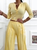 geripptes-blusen-set-weite-hose-vigo-zitronengelb