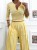 geripptes-blusen-set-weite-hose-vigo-zitronengelb