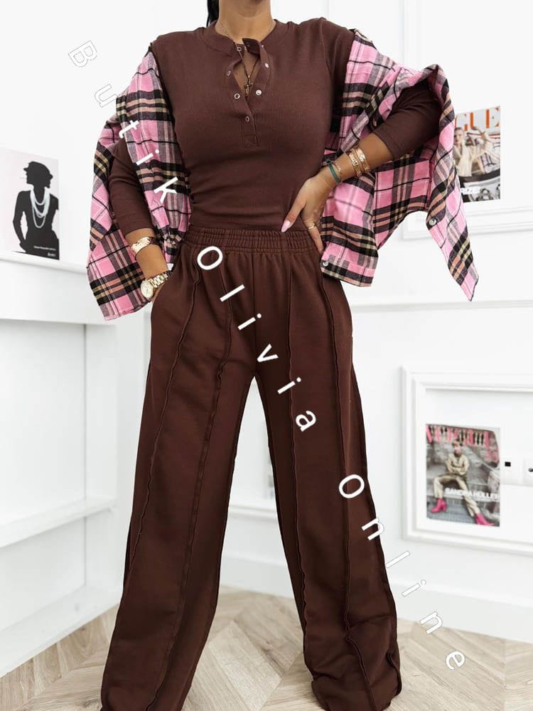 komplet-bluzka-prazkowana-szerokie-spodnie-czekoladowy