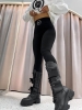 gerippte-leggings-la-monne-schwarz