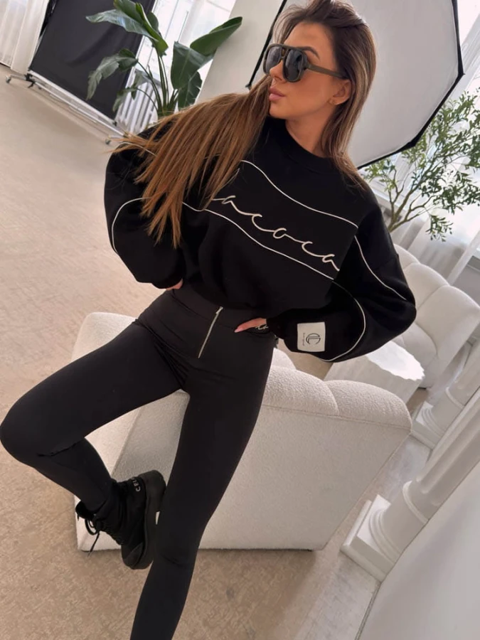 leggings-la-coca-zipped-schwarz