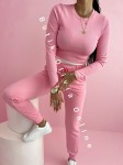 Jogginganzug Set Oberteil + Hose CRAFTED - rosa