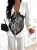Damen Hosenanzug Weiß Zweiteiler Blazer mit schwarzer Spitze und Hose