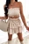 Beiges Sommer-Set: Bandeau-Top und Skort