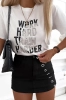Schwarze Jeans-Rock-Shorts kurzer Denim-Minirock mit versteckten Shorts
