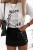 Schwarze Jeans-Rock-Shorts kurzer Denim-Minirock mit versteckten Shorts