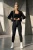 Schwarze High-Waist Scrunch-Leggings mit Push-up-Effekt