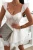 Weißes Mini-Ajour-Kleid mit Korsagen-Oberteil und Trägern