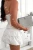 Weißes Sommer-Ajour-Set: Top und Skort