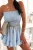 Kurzer Korsagen-Sommer-Jumpsuit im Skort-Design Blau