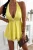 Neckholder-Playsuit mit tiefem Ausschnitt und rückenfreiem Design Gelb