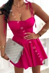 Korsagenkleid mit Trägern VOGUE – Fuchsia
