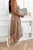 Midi-Kleid mit Trägern und Knöpfen w kolorze Fango
