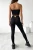 Trägerloses Schlauch-Top in Schwarz Elastisches Basic Crop-Top