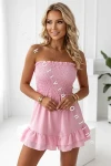 Kurzer Korsagen-Jumpsuit SUNNY – Rosa