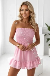 Kurzer Korsagen-Jumpsuit SUNNY – Rosa