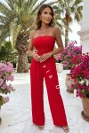 Damen-Jumpsuit mit langer Hose BAGGI – Rot